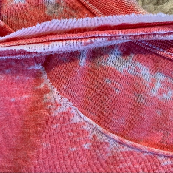 Chaser Pink Anchor Distressed T-Shirt Women’s Size Medium - Picture 7 of 13